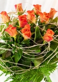Vikiflowers online flower delivery Orange Roses Bouquet