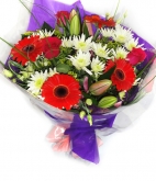 Vikiflowers flowers delivered uk Pastel Beauty Bouquet